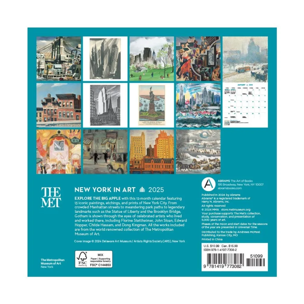 new_york_in_art_mini_wall_calendar__5.webp New York in Art Mini Wall Calendar 2025*The Met Store Clearance