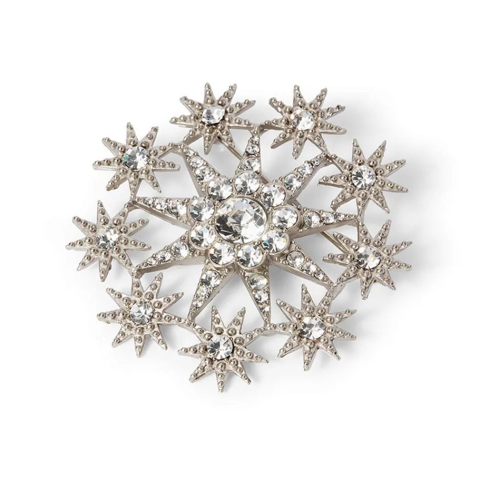 ottoman_star_antiqued_silver_brooch_1.webp Ottoman Star Antiqued Silver Brooch*The Met Store Discount