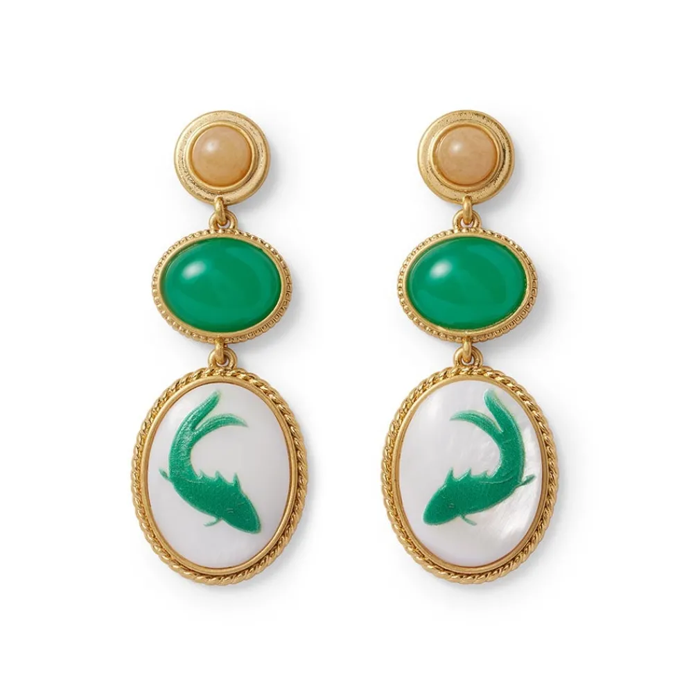 qing_bottle_fish_cameo_drop_earrings_0.webp Qing Bottle Fish Cameo Drop Earrings*The Met Store Outlet