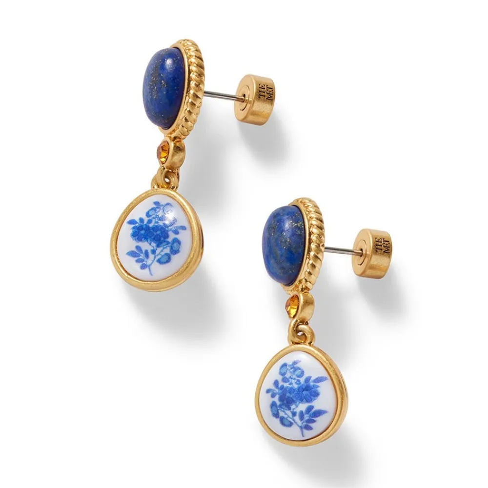 qing_bottle_floral_drop_earrings_3.webp Qing Bottle Floral Drop Earrings*The Met Store Hot