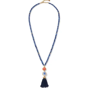 Qing Bottle Lariat Necklace and Floral Drop Earrings Set*The Met Store Cheap