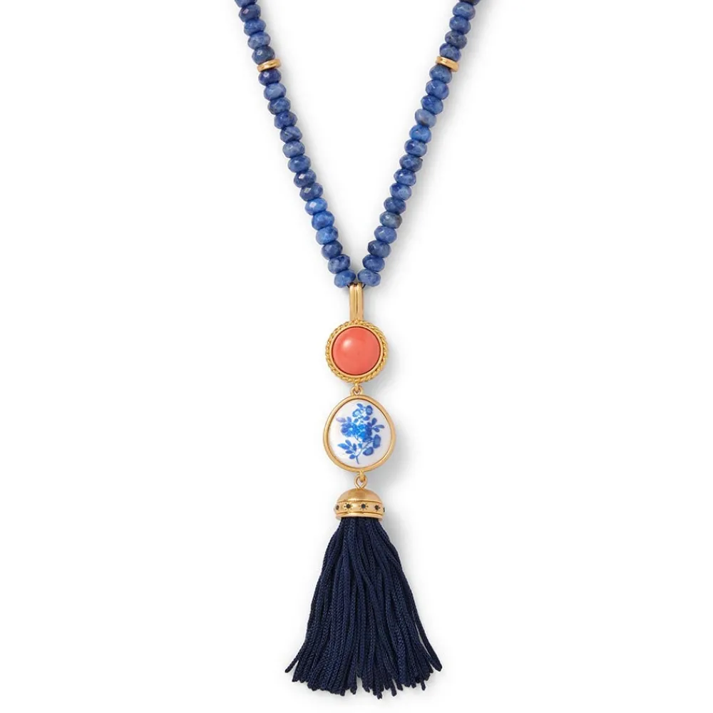 qing_bottle_lariat_necklace_and_floral_drop_earrings_set_3.webp Qing Bottle Lariat Necklace and Floral Drop Earrings Set*The Met Store Cheap