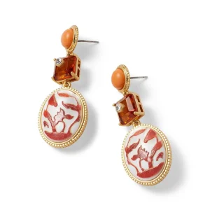 Qing Bottle Lotus Pond Drop Earrings*The Met Store Sale