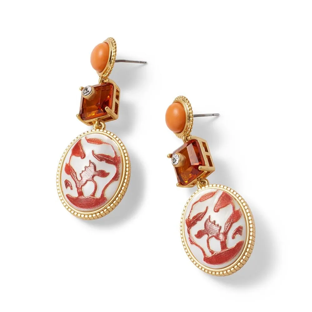 qing_bottle_lotus_pond_drop_earrings_2.webp Qing Bottle Lotus Pond Drop Earrings*The Met Store Sale