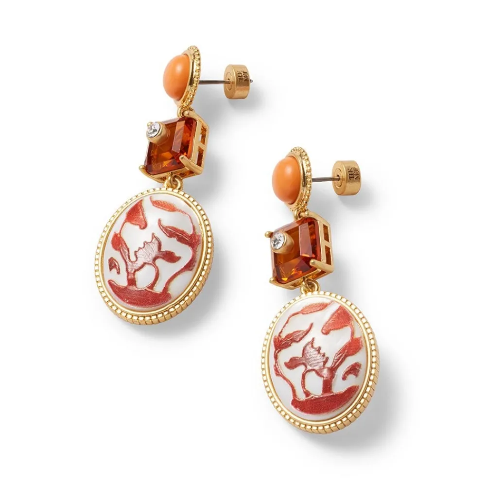 qing_bottle_lotus_pond_drop_earrings_3.webp Qing Bottle Lotus Pond Drop Earrings*The Met Store Sale