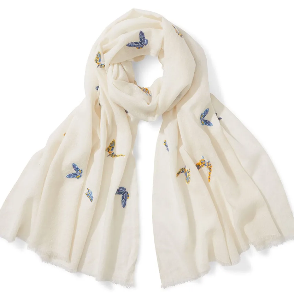 qing_embroidered_butterflies_oblong_scarf_0.webp Qing Embroidered Butterflies Oblong Scarf*The Met Store Clearance