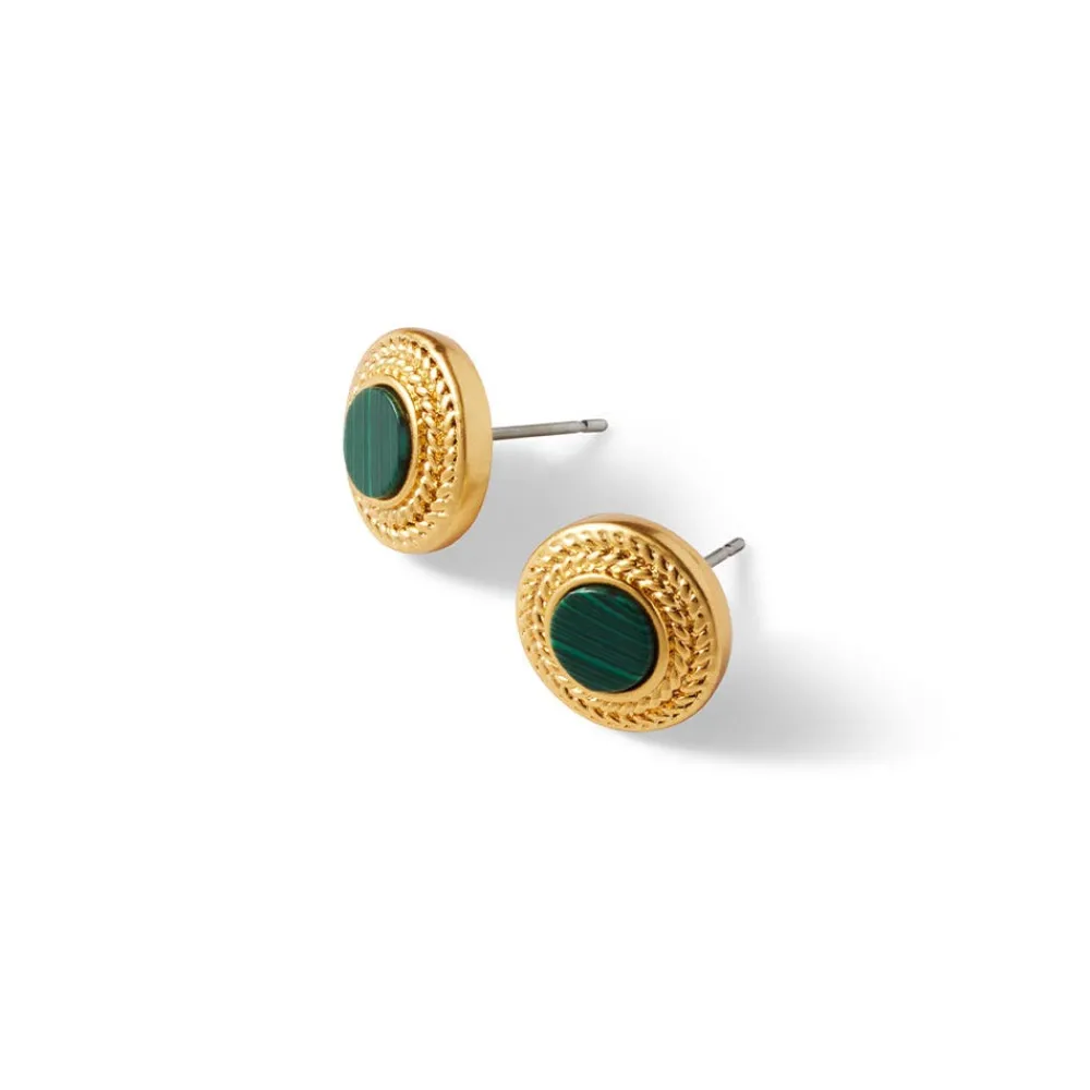 roman_malachite_stud_earrings_2.webp Roman Malachite Stud Earrings*The Met Store Hot