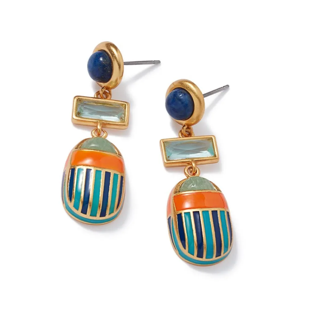 royal_scarab_drop_earrings_2.webp Royal Scarab Drop Earrings*The Met Store Hot