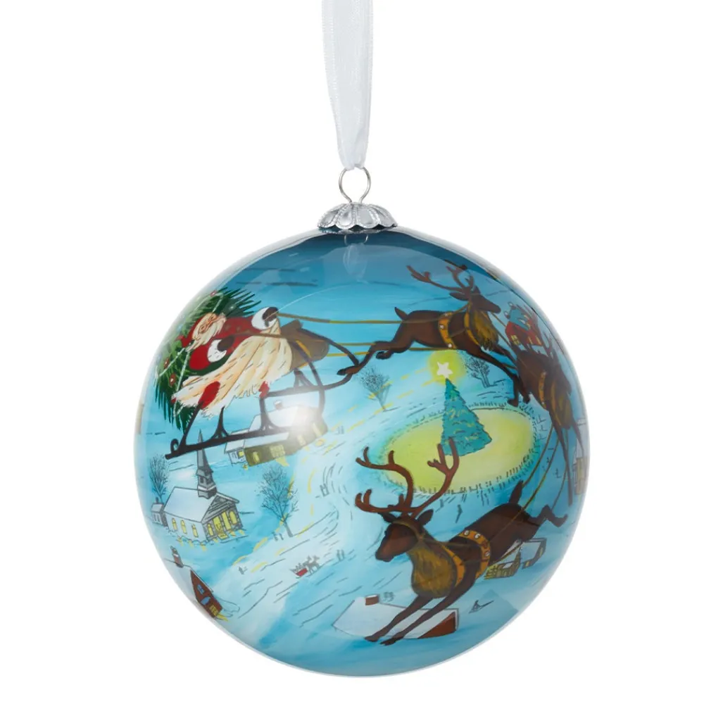 santa_and_reindeer_handpainted_glass_ornament_0.webp Santa and Reindeer Hand-Painted Glass Ornament*The Met Store New
