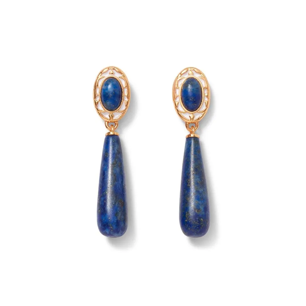 spanish_baldric_lapis_elongated_drop_earrings_0.webp Spanish Baldric Lapis Elongated Drop Earrings*The Met Store Shop