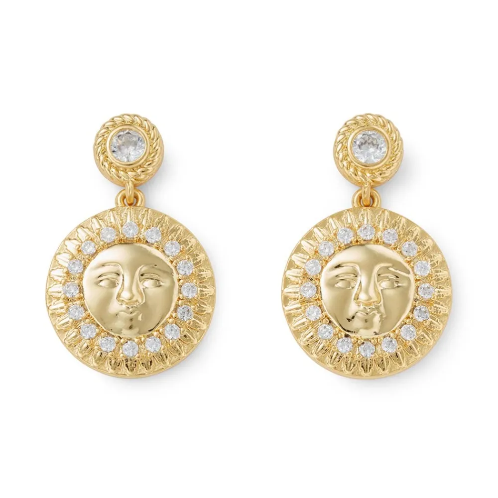 spanish_day_and_night_sun_drop_earrings_0.webp Spanish Day and Night Sun Drop Earrings*The Met Store Online