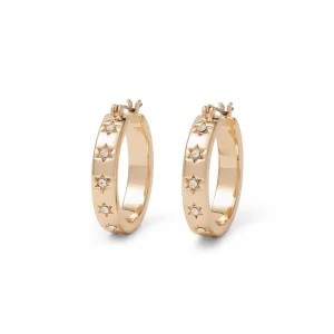 Star Hoop Earrings*The Met Store Cheap
