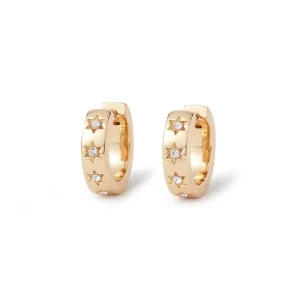 Star Huggie Earrings*The Met Store Fashion