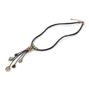Turkmen Leather Statement Necklace*The Met Store Flash Sale