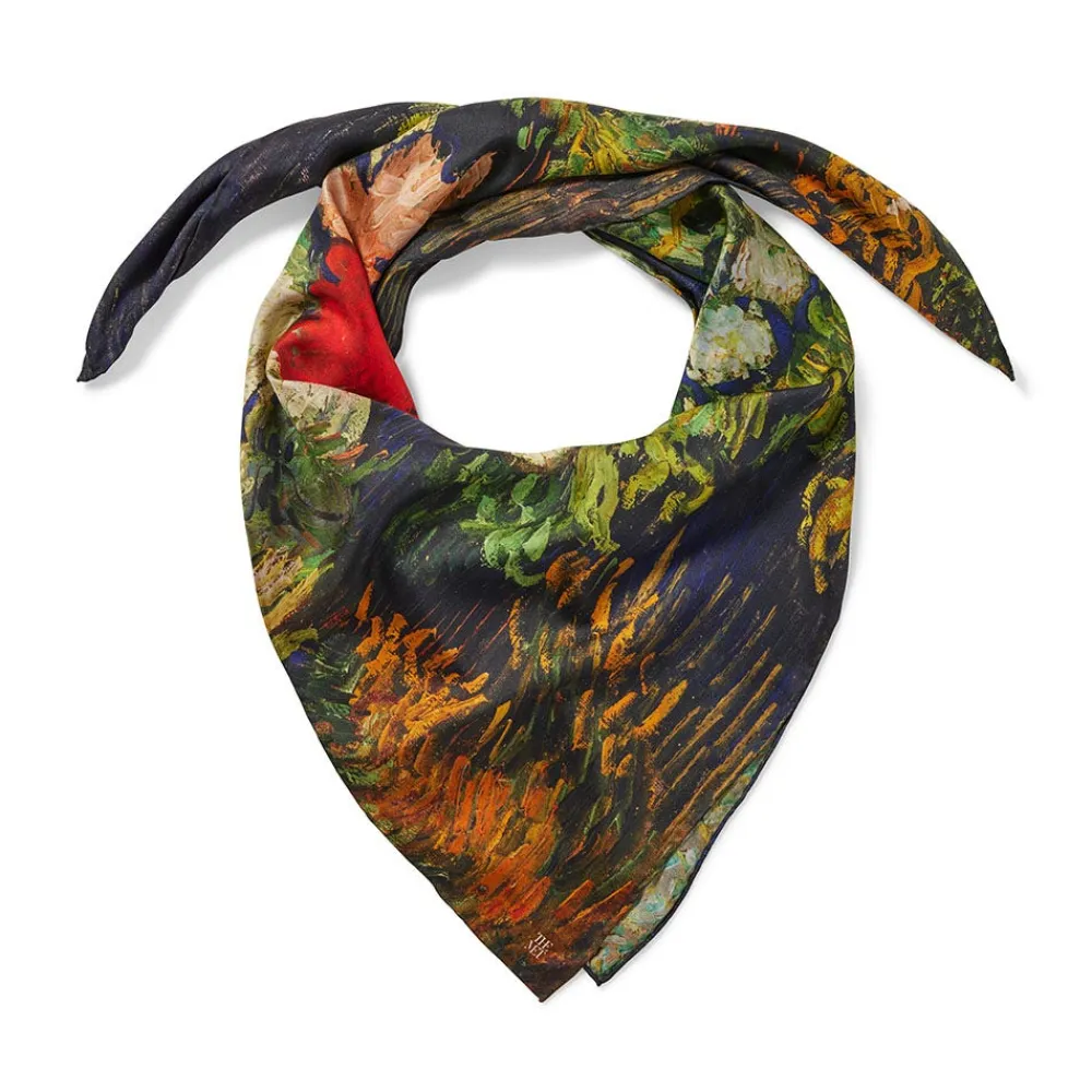 van_gogh_stylized_nature_doublesided_square_silk_scarf_7.webp Van Gogh Stylized Nature Double-Sided Square Silk Scarf*The Met Store New