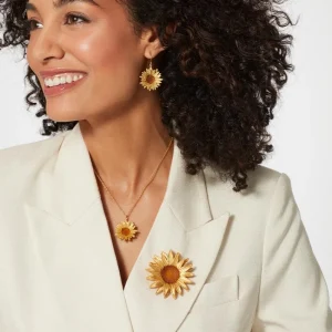 Van Gogh Sunflower Pendant Necklace*The Met Store Cheap