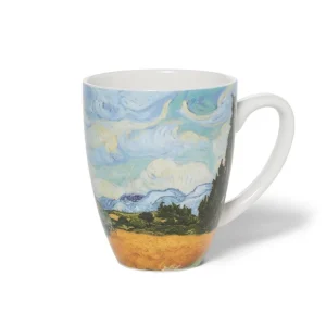 Van Gogh Wheat Field with Cypresses Covered Mug with Tea Infuser*The Met Store Outlet