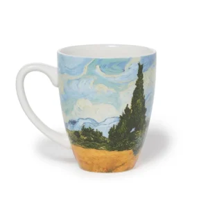Van Gogh Wheat Field with Cypresses Covered Mug with Tea Infuser*The Met Store Outlet
