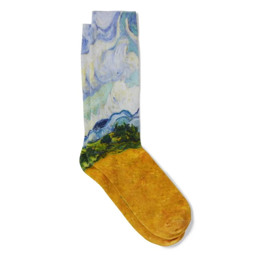 van_gogh_wheat_field_with_cypresses_mens_socks_1.webp Van Gogh Wheat Field with Cypresses Men's Socks*The Met Store Cheap