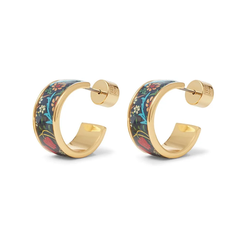 william_morris_blackthorn_enamel_hoop_earrings_1.webp William Morris Blackthorn Enamel Hoop Earrings*The Met Store Outlet