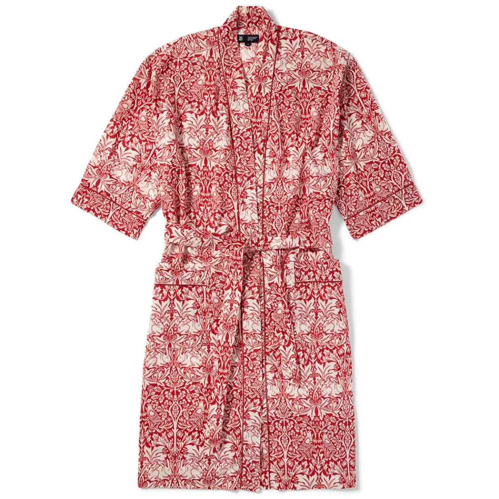 william_morris_brother_rabbit_unisex_cotton_robe_0.webp William Morris Brother Rabbit Unisex Cotton Robe*The Met Store New
