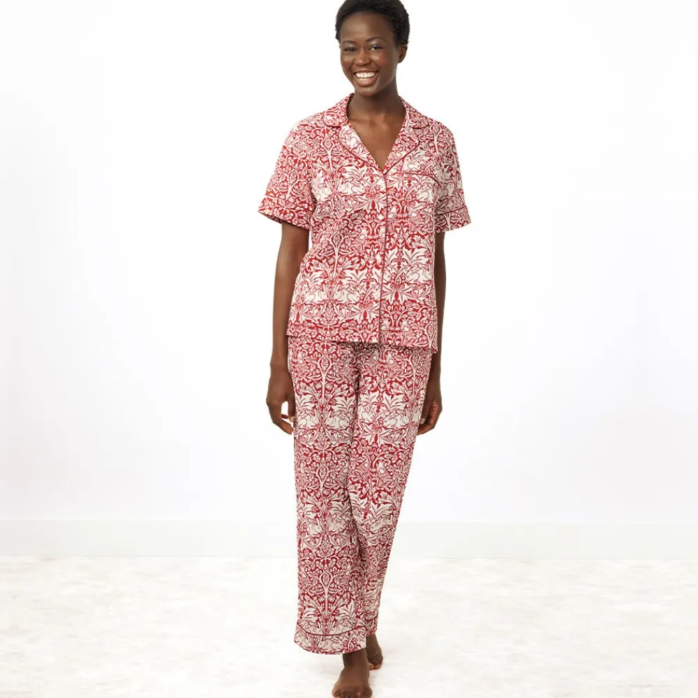 william_morris_brother_rabbit_womens_cotton_pajamas_1.webp William Morris Brother Rabbit Women's Cotton Pajamas*The Met Store Discount