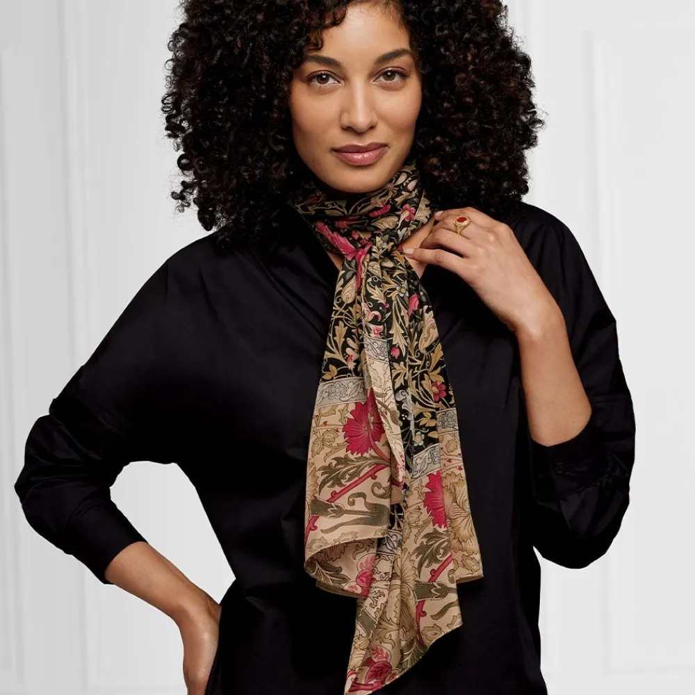 william_morris_compton_oblong_silk_scarf_1.webp William Morris Compton Oblong Silk Scarf*The Met Store Online