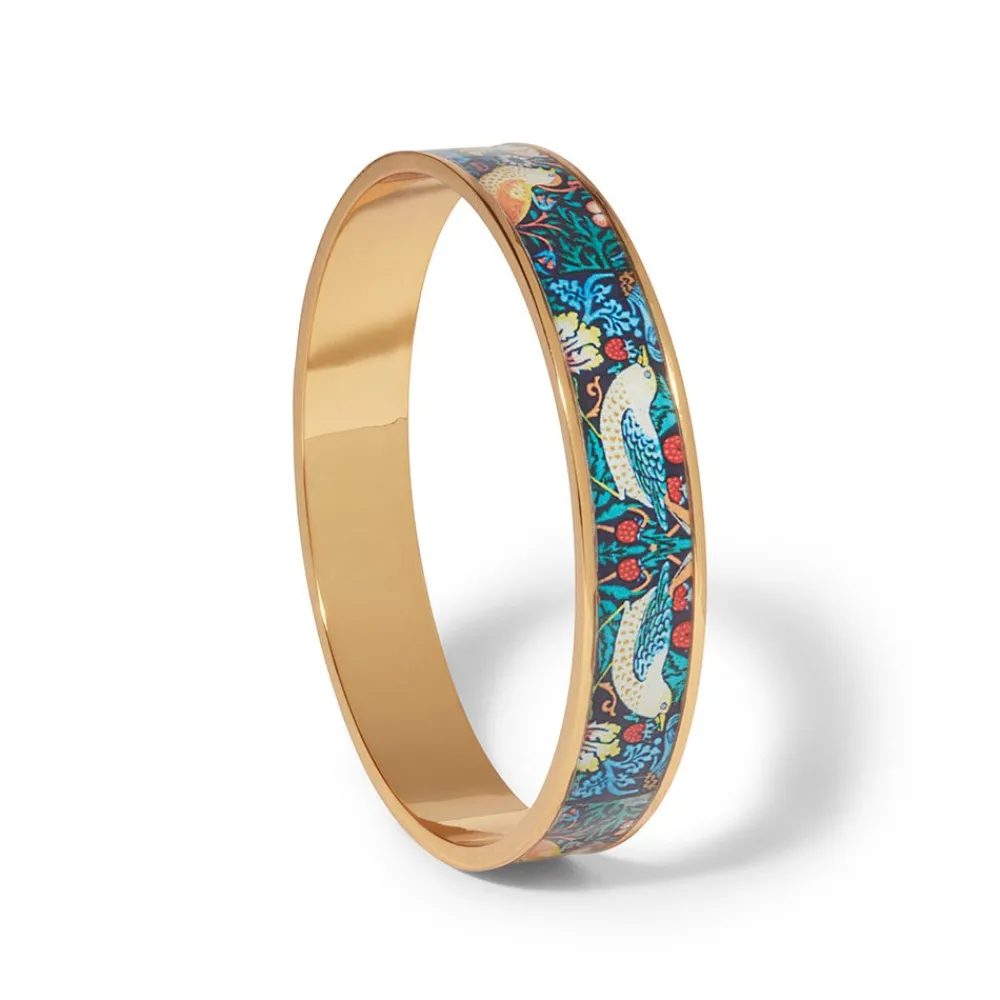 william_morris_strawberry_thief_enamel_bangle_1.webp William Morris Strawberry Thief Enamel Bangle*The Met Store Fashion