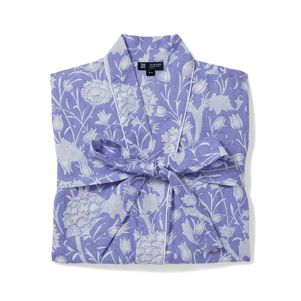 william_morris_wild_tulip_womens_cotton_robe_1.webp William Morris Wild Tulip Women's Cotton Robe*The Met Store Discount