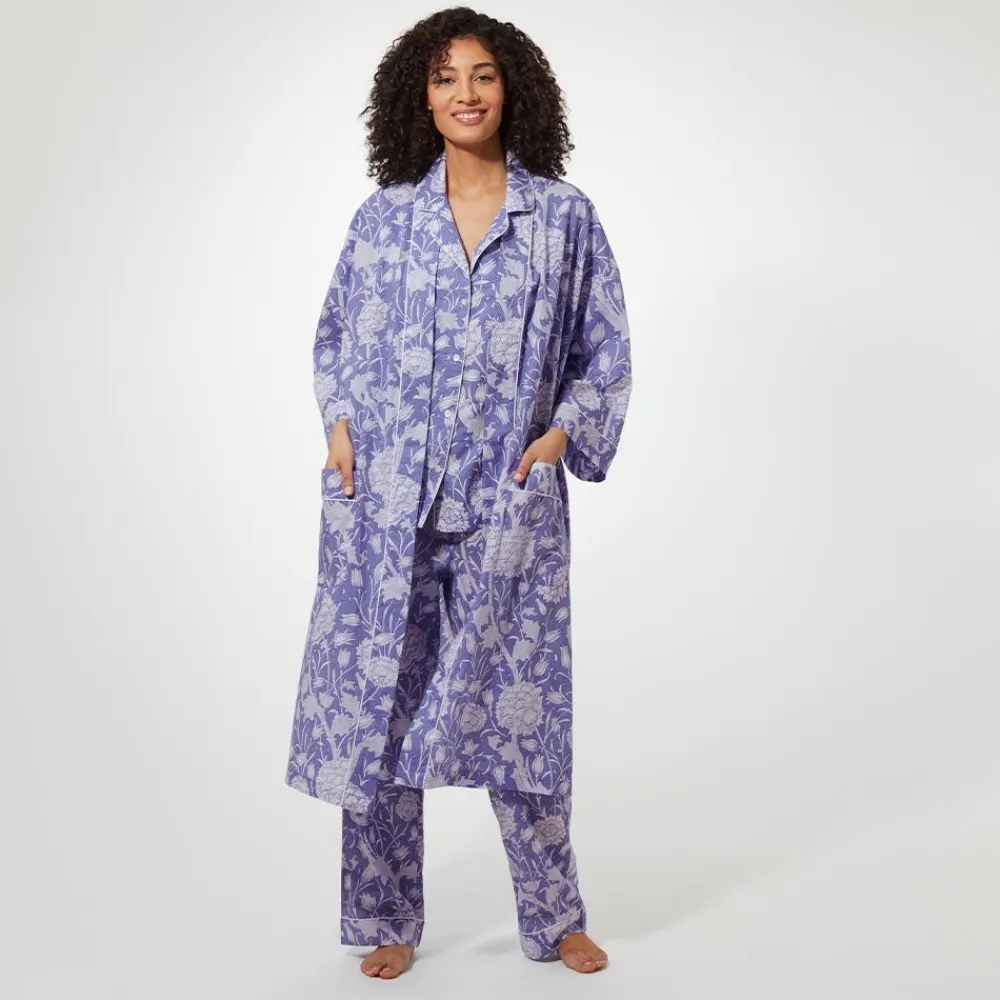 william_morris_wild_tulip_womens_cotton_robe_6.webp William Morris Wild Tulip Women's Cotton Robe*The Met Store Discount