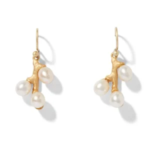 Willow Catkins Pearl Bib Necklace and Drop Earrings Set*The Met Store Cheap