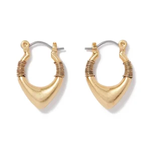 Wrapped Chevron Huggie Earrings*The Met Store Flash Sale