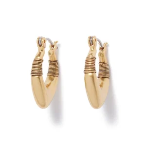 Wrapped Chevron Huggie Earrings*The Met Store Flash Sale